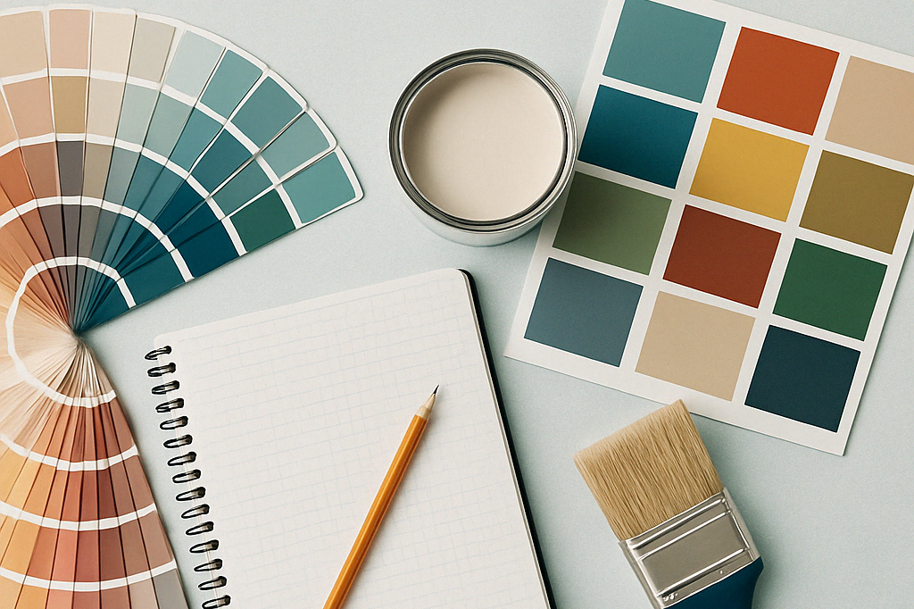 Beratung und Planung – ganz nach Wunsch Malerutensilien für individuelle Farbgestaltung – Farbberatung durch Malermeisterbetrieb Yazar